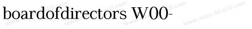 boardofdirectors W00字体转换